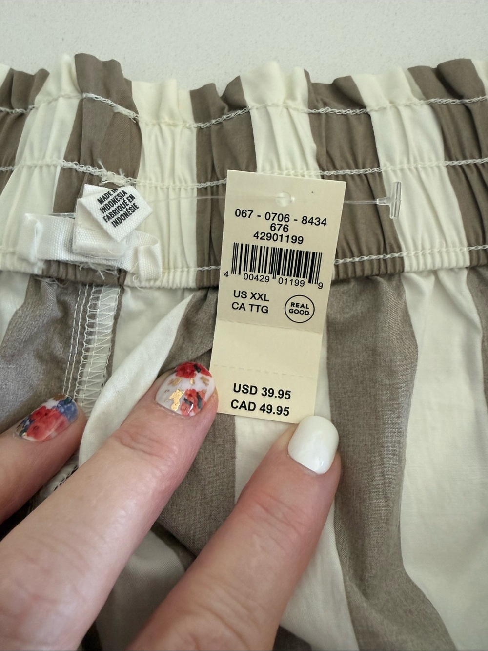 Aerie Good Set Striped Shorts & Shirt Set - Picture 4 of 4